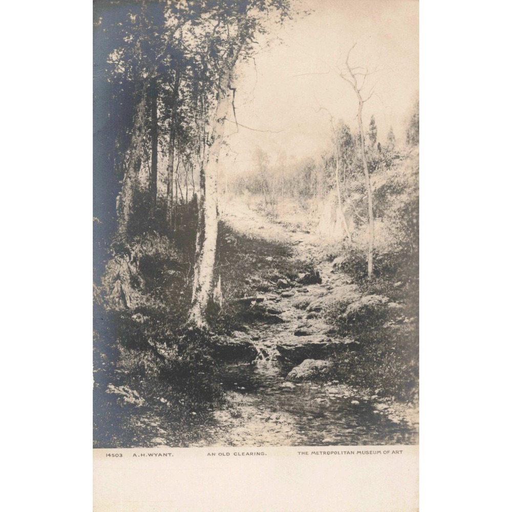 Vintage A.H. Wyant An Old Clearing Metropolitan Museum of Art Postcard 14503 - Picture 1 of 2